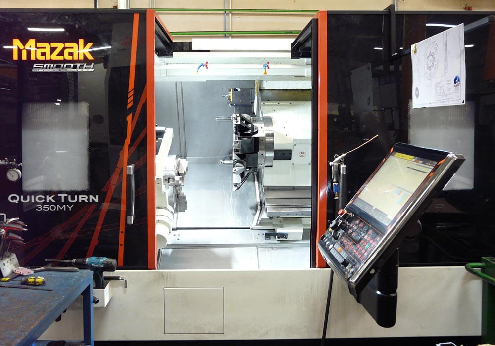 Tournage CN Haute performance avec la machine Mazak Quick Turn 350MY